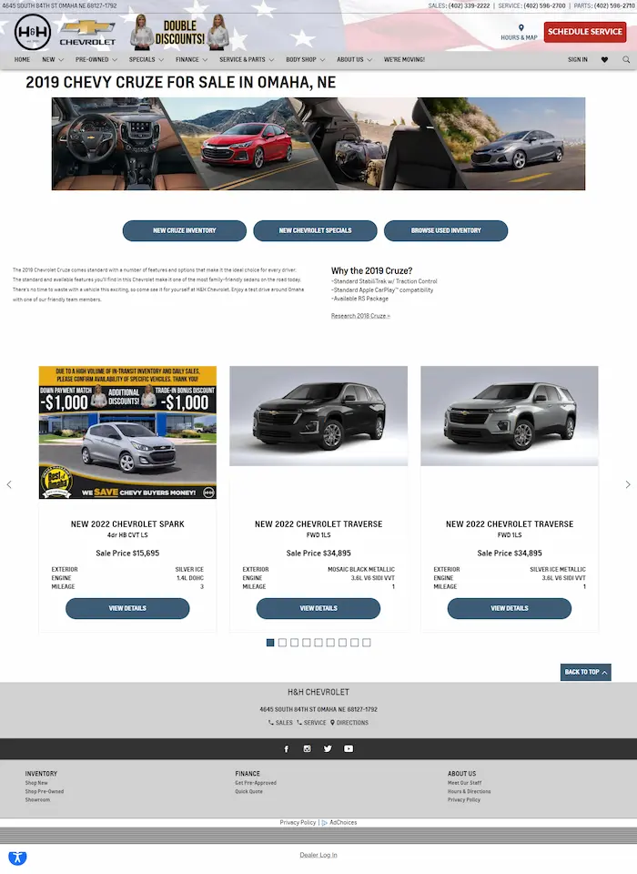 Chevrolet Car Dealership mockup