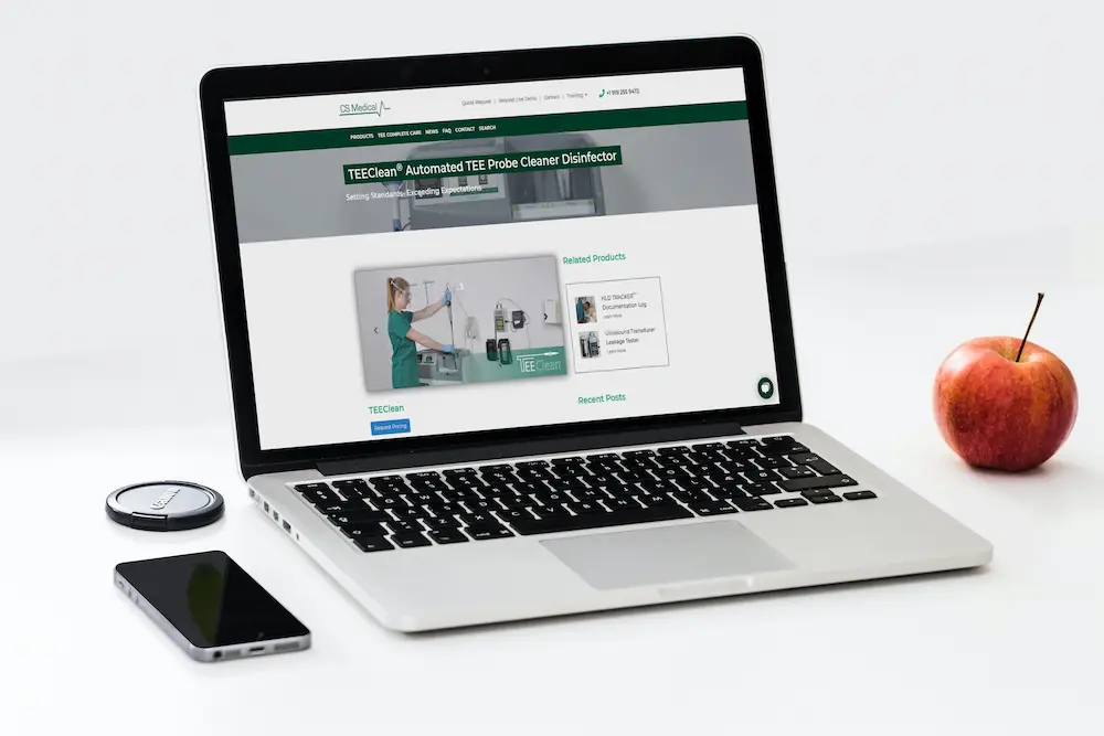 CS Medical Website Mockup